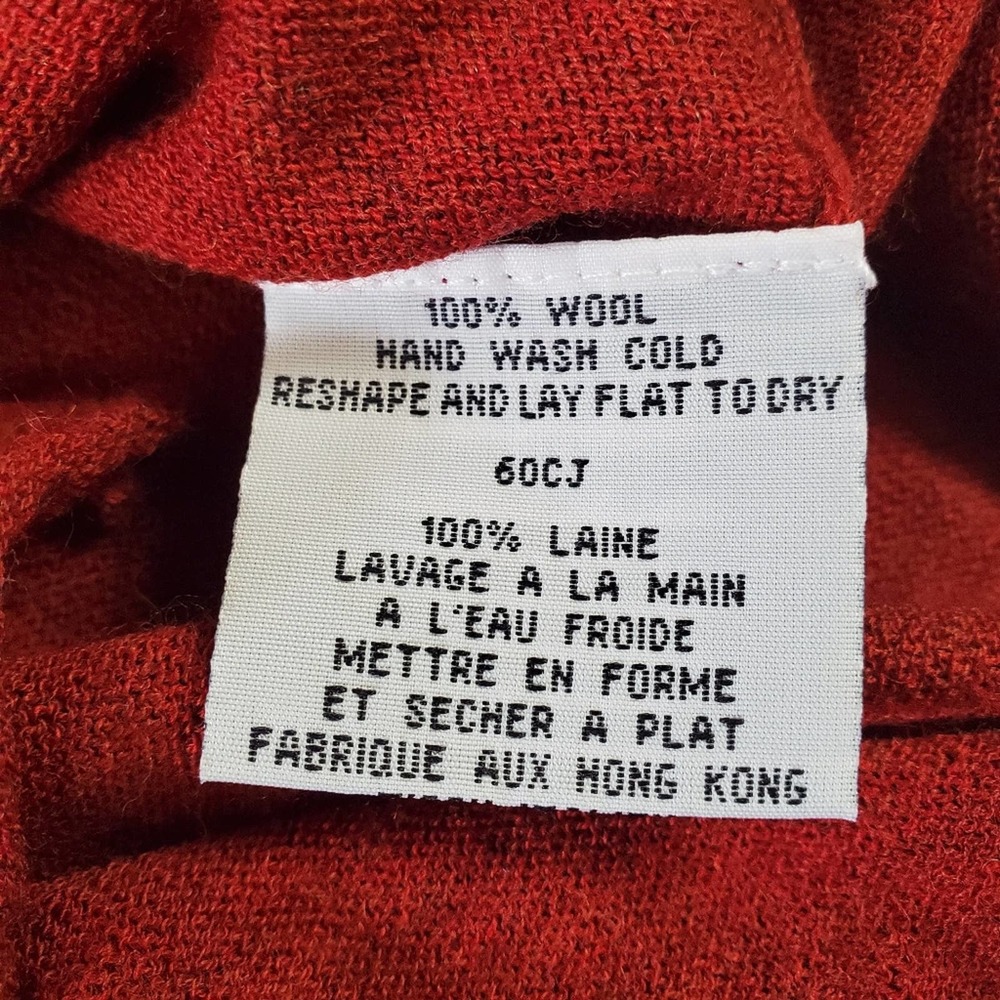 Eileen Fisher red cardigan, size PP - Picture 5 of 8